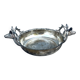 Stag Head Ice Dish Silver Plated Deer Barware
