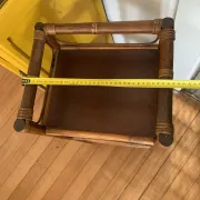 Charming Vintage Shelf in Rattan and Bamboo (3 tiers)