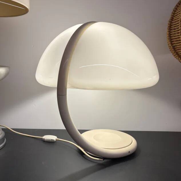 Lampe à poser Serpente Martinelli années 70