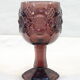 Advertising glass AVON purple decor in vintage relief