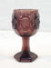 Verre publicitaire avon violet decor en relief vintage