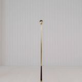 Modern mid-century brass trumpet-shaped floor lamp, Sweden, 1960s.