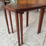 2 Danish teak nesting tables Mobelintarsia 60s