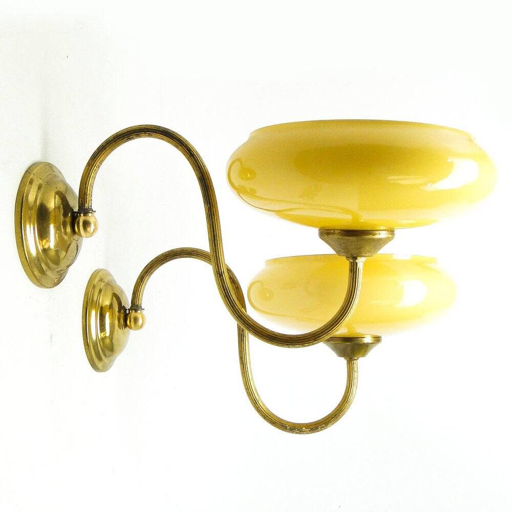 Art Deco sconces, Poland, 1950s, set of 2