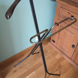 Folding valet, Italian brass, wood, metal