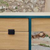 Restored Jacque Hitier multi-table desk