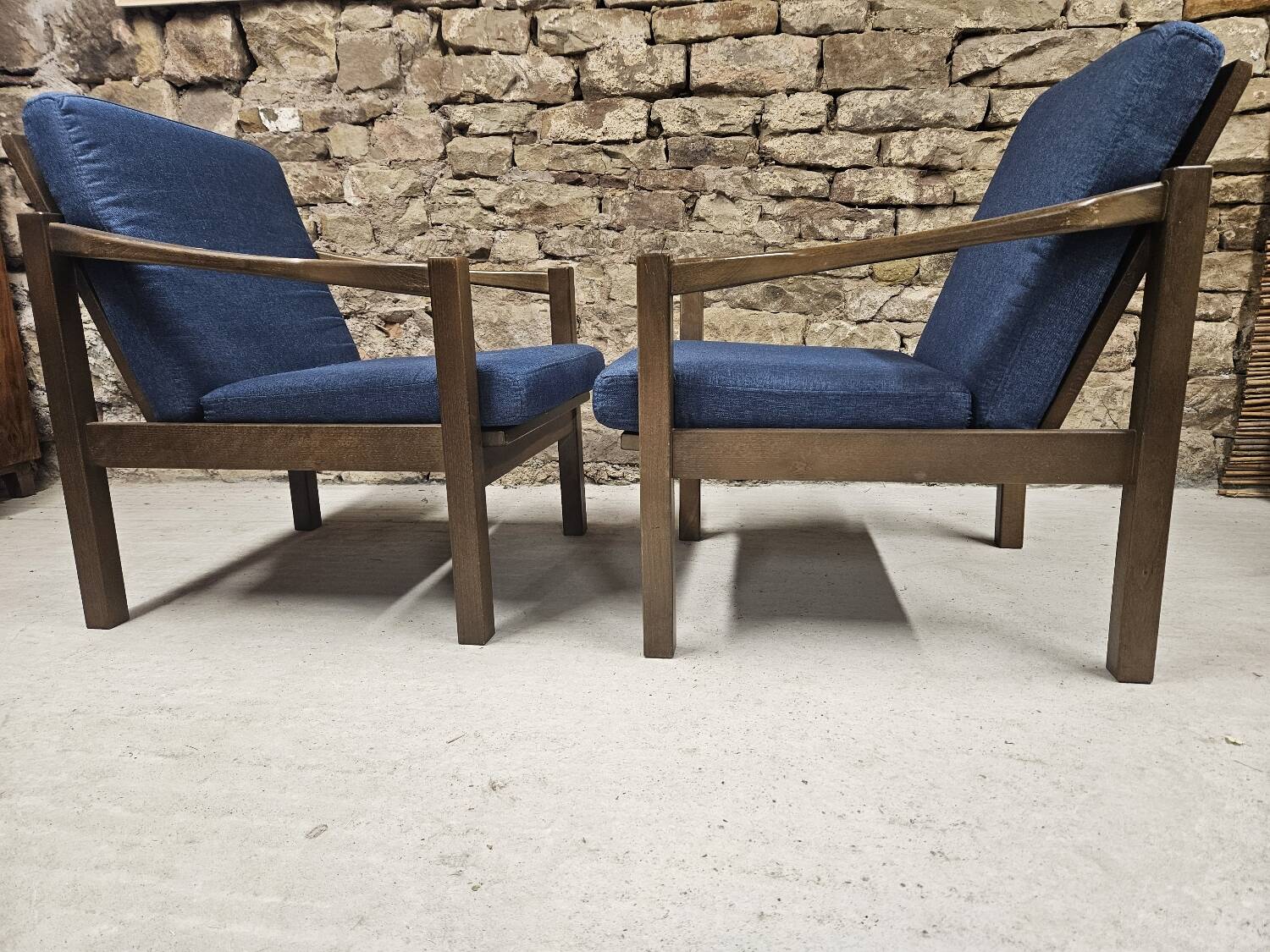 Pair of vintage 1970s armchairs