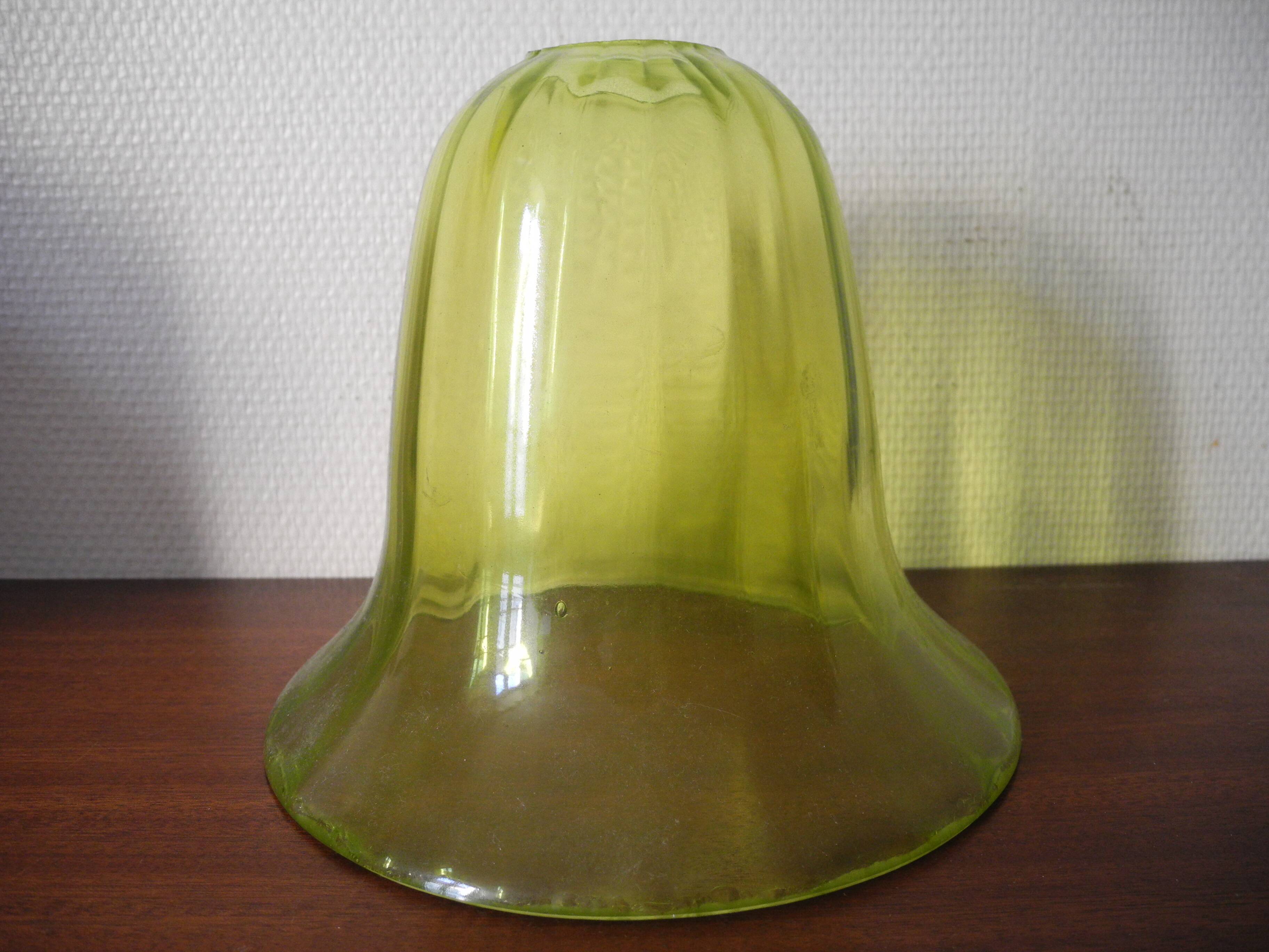 old blown glass lampshade vintage pendant light