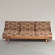 Folding sofa bed Canapé banquette Interier Praha 1960 floral pattern fabric