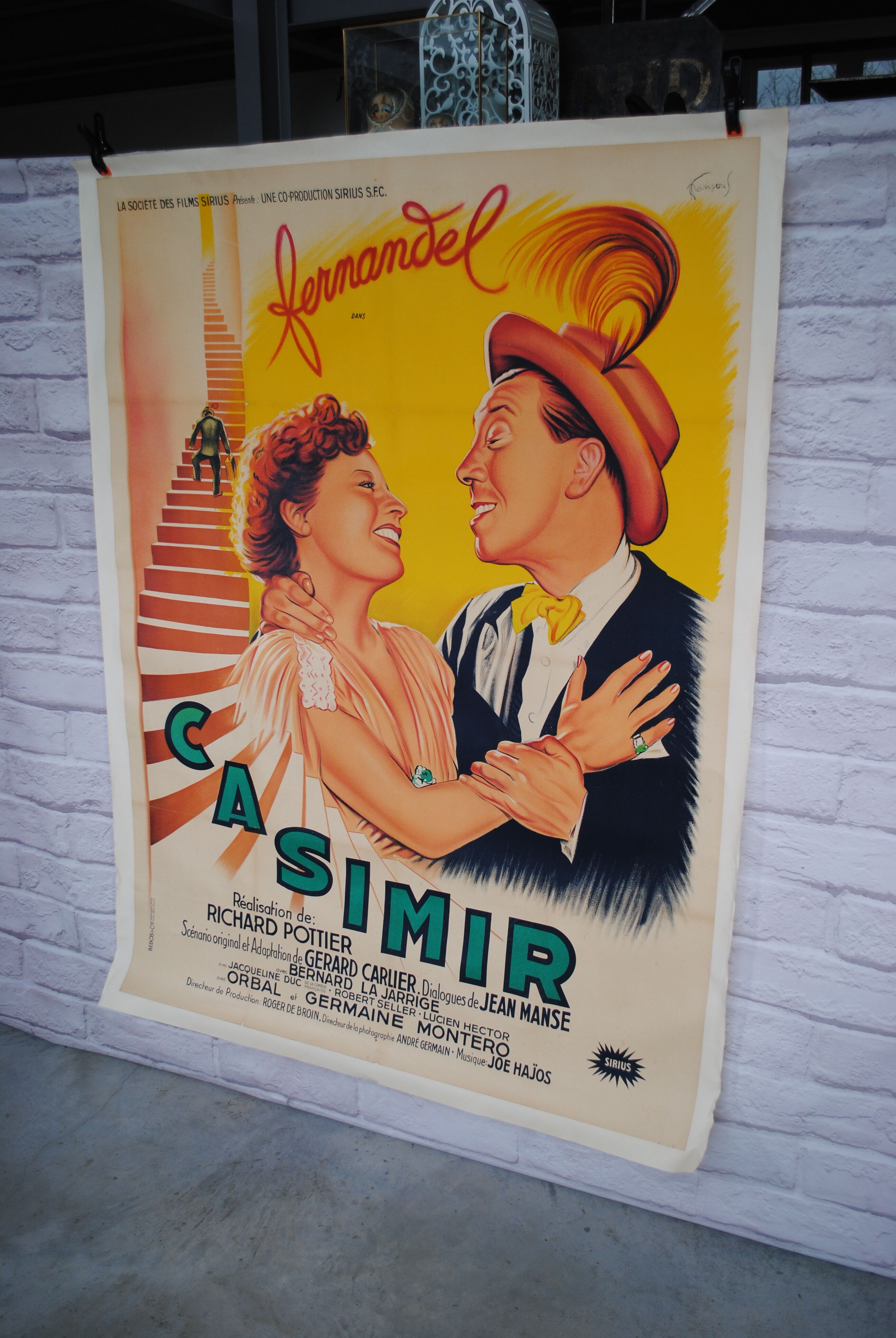 Casimir Fernandel's entoiled cinema poster