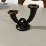 Gien earthenware candlestick / candlestick