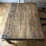 Solid wood table