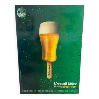 Affiche ancienne publicité Heineken