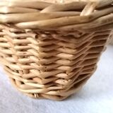 Braided wicker banneton bread basket