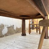 Dudouyt oak dining table 1940