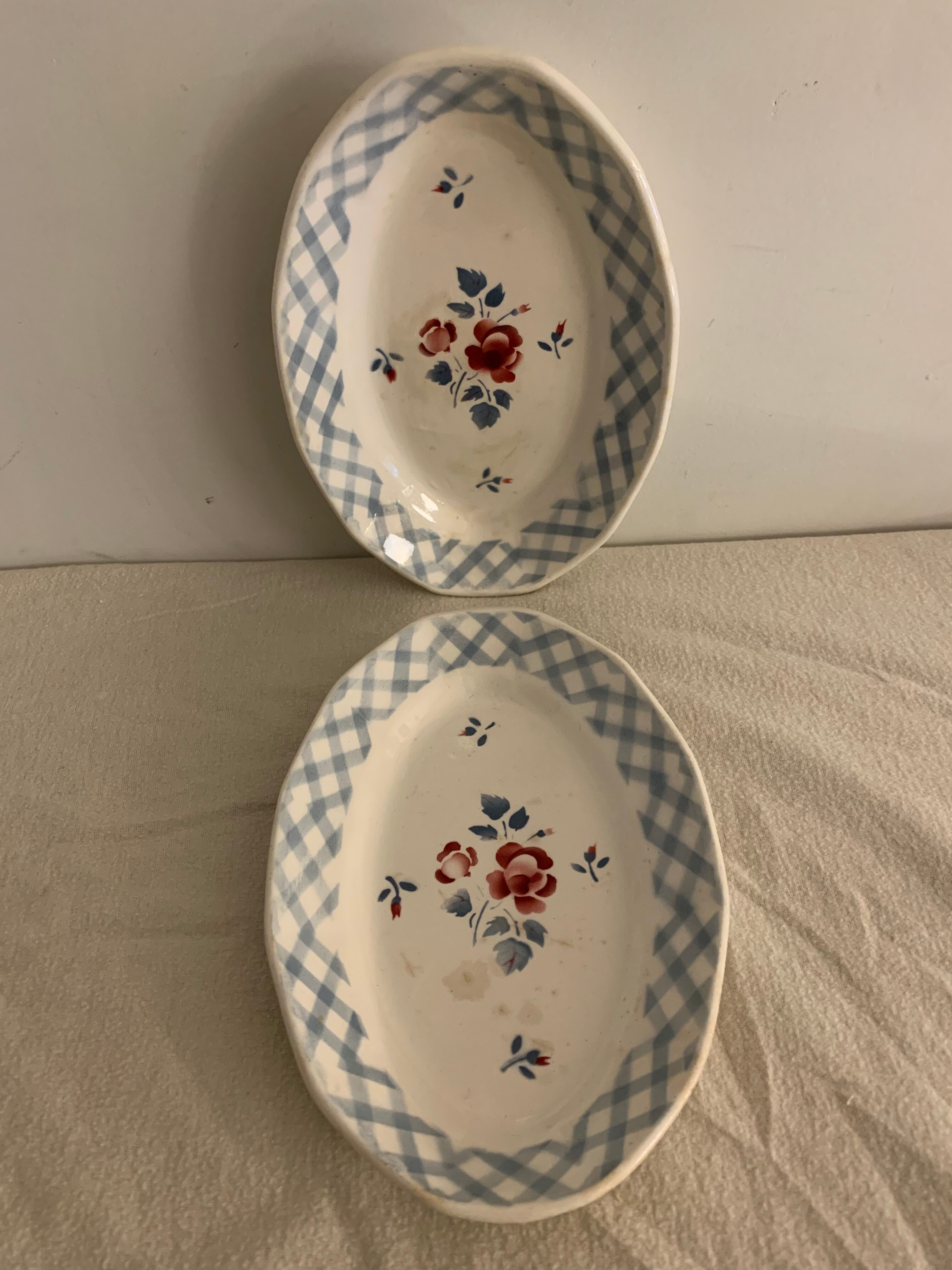 Pair of raviers Digoin Sarreguemines model Bastia