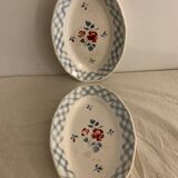 Pair of raviers Digoin Sarreguemines model Bastia