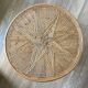 Round rattan coffee table