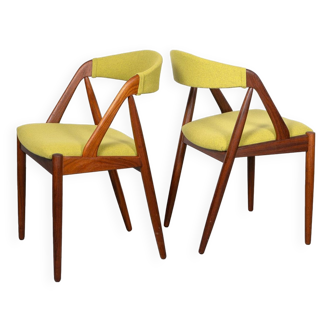 Pair of Model 31 Dining Chairs made of Afromosia by Kai Kristiansen