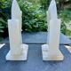 Pair of onyx bookends from the 1960s, vintage Italy.