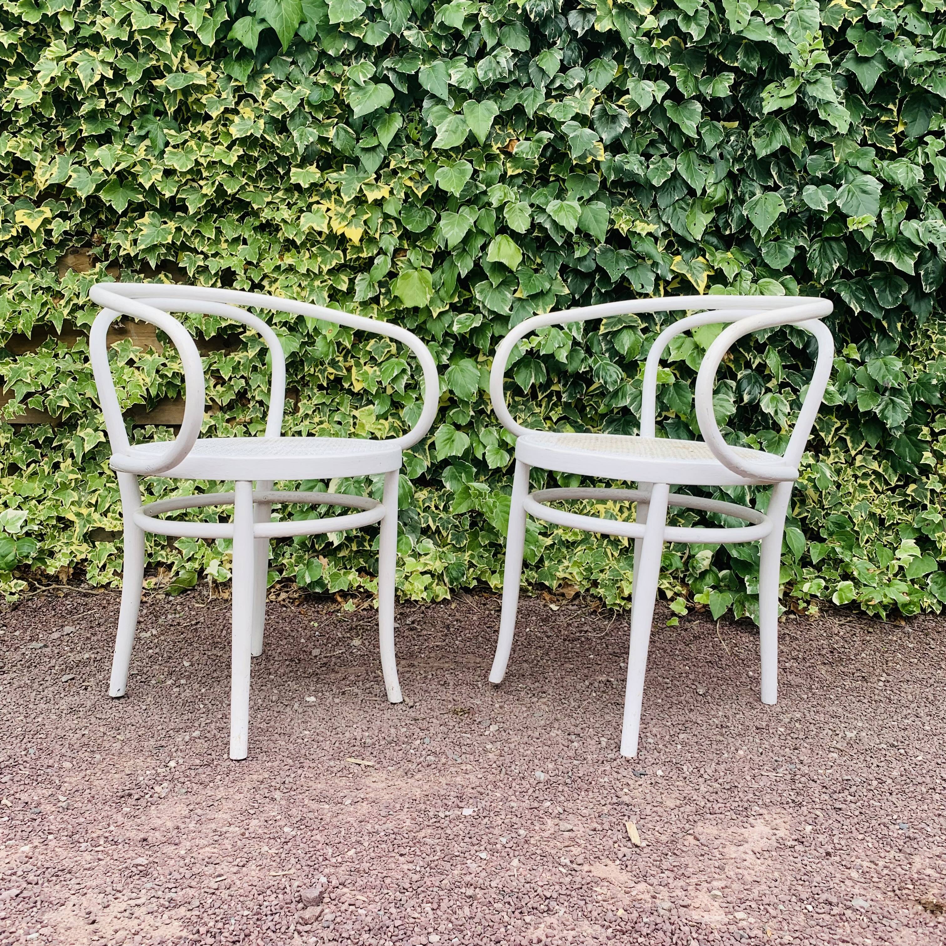 Antique pair of Italian Salvatore Leone chairs
