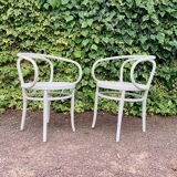 Antique pair of Italian Salvatore Leone chairs
