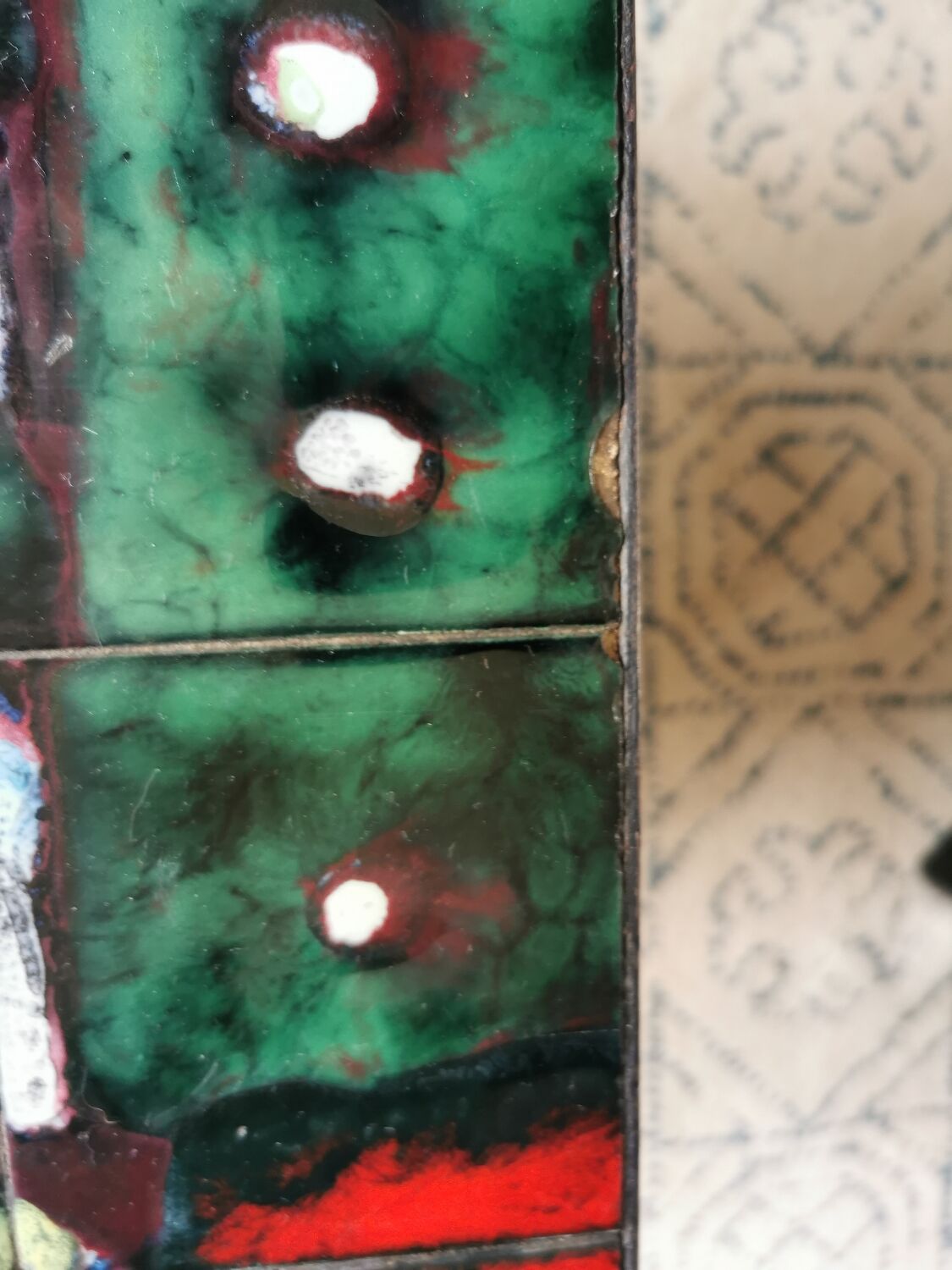 Vintage JG Picard ceramic coffee table