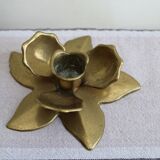 Golden candle holder
