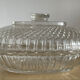 Vintage glass butter dish