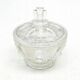 Art Deco sugar bowl, pressed glass, Germany, 1950s