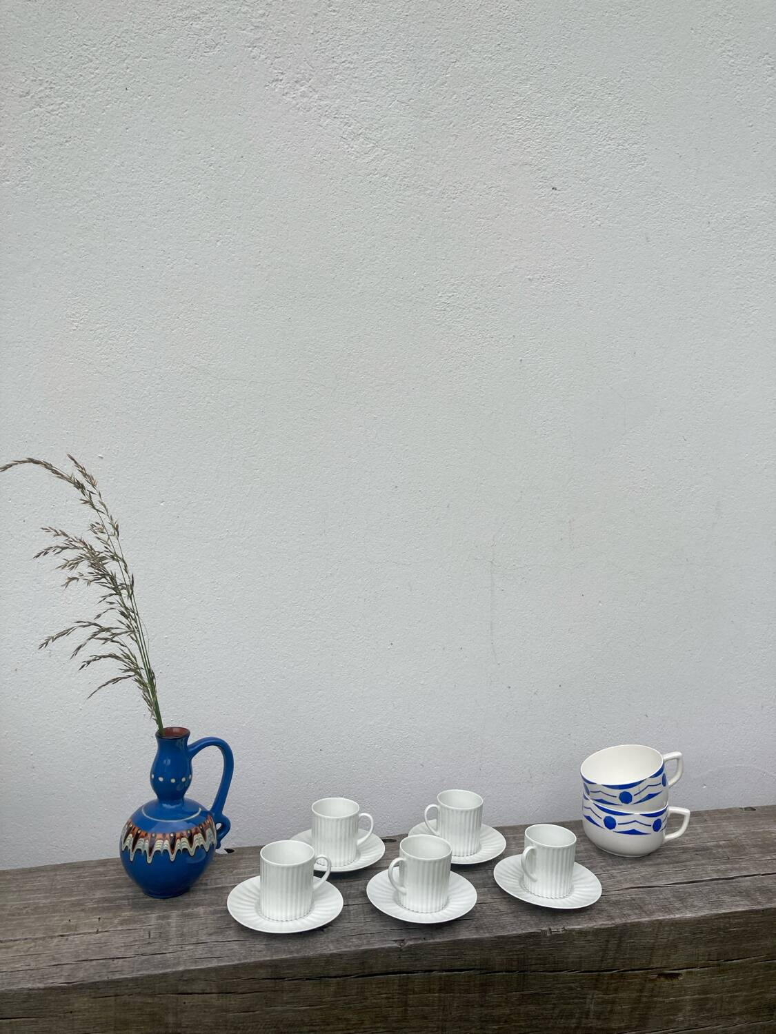 Limoges white porcelain coffee cups