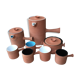 Coffee glazed terracotta