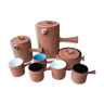 Coffee glazed terracotta