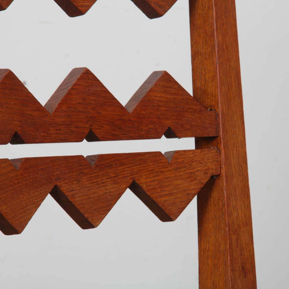 Solid oak chair, French craftsmanship from the 1950s.