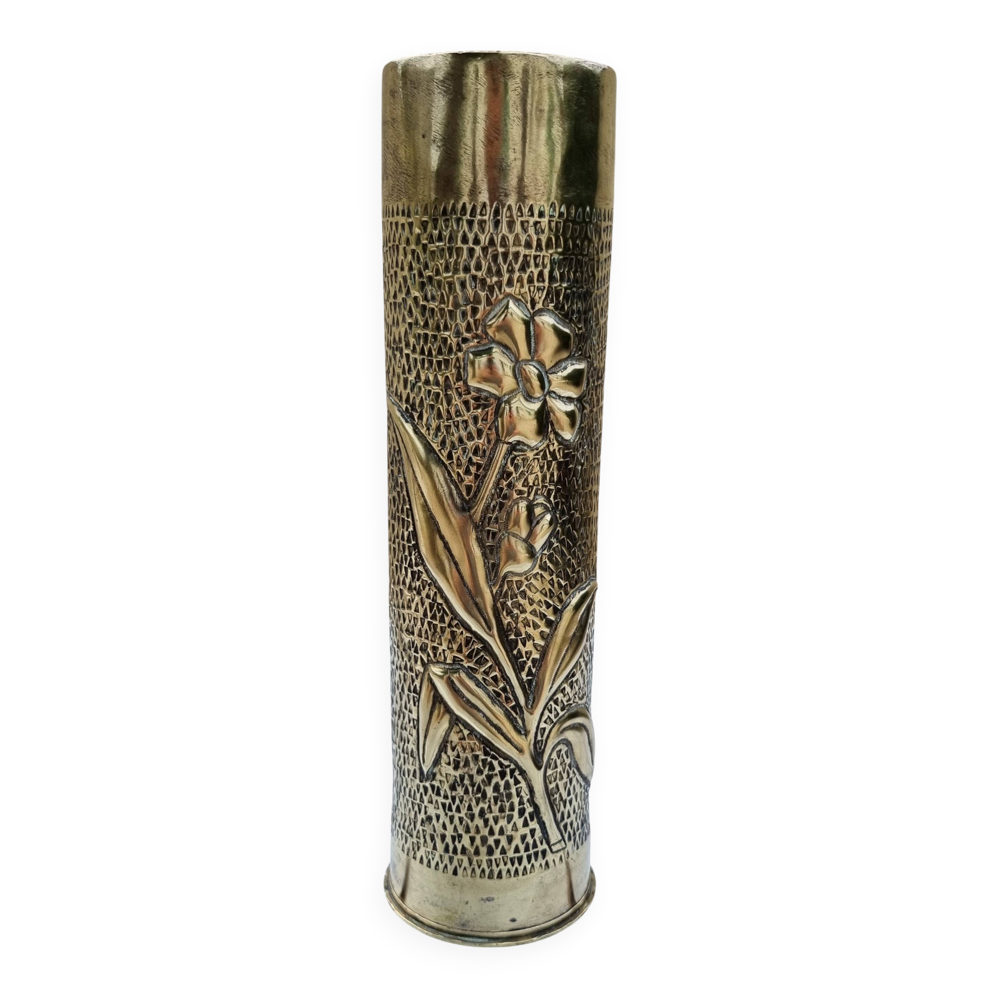 Brass vase World War I 1914-1918