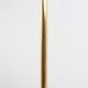 Pair of Italian golden floor lamps with glass shade, 1970’s
