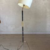 Lampadaire tripode laiton vintage