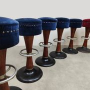 Vintage French café bar stools Art deco style