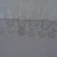 Set de 6 verres anciens dont 2 gravés formes diverses pr