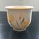 Italian flowerpot with floral decoration
