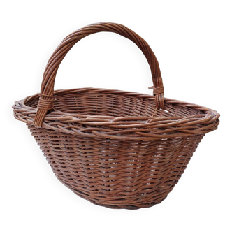 Panier vintage osier 42 cm