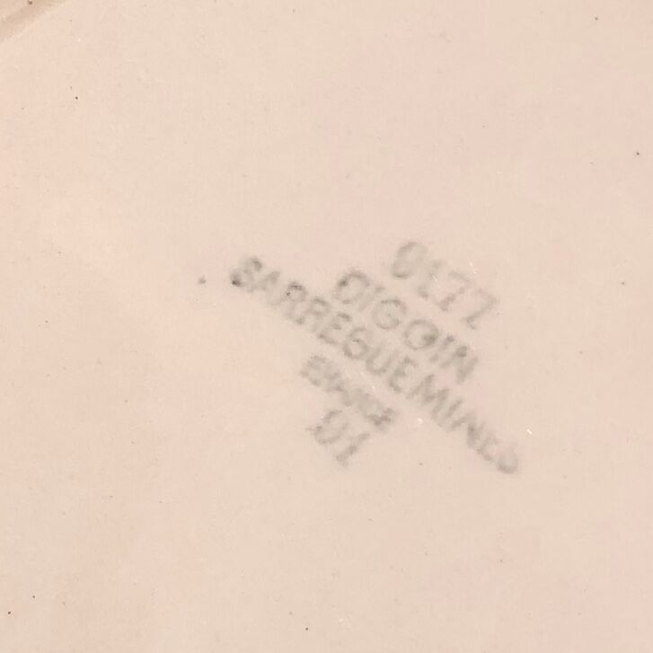 Six plates Digoin Sarreguemines