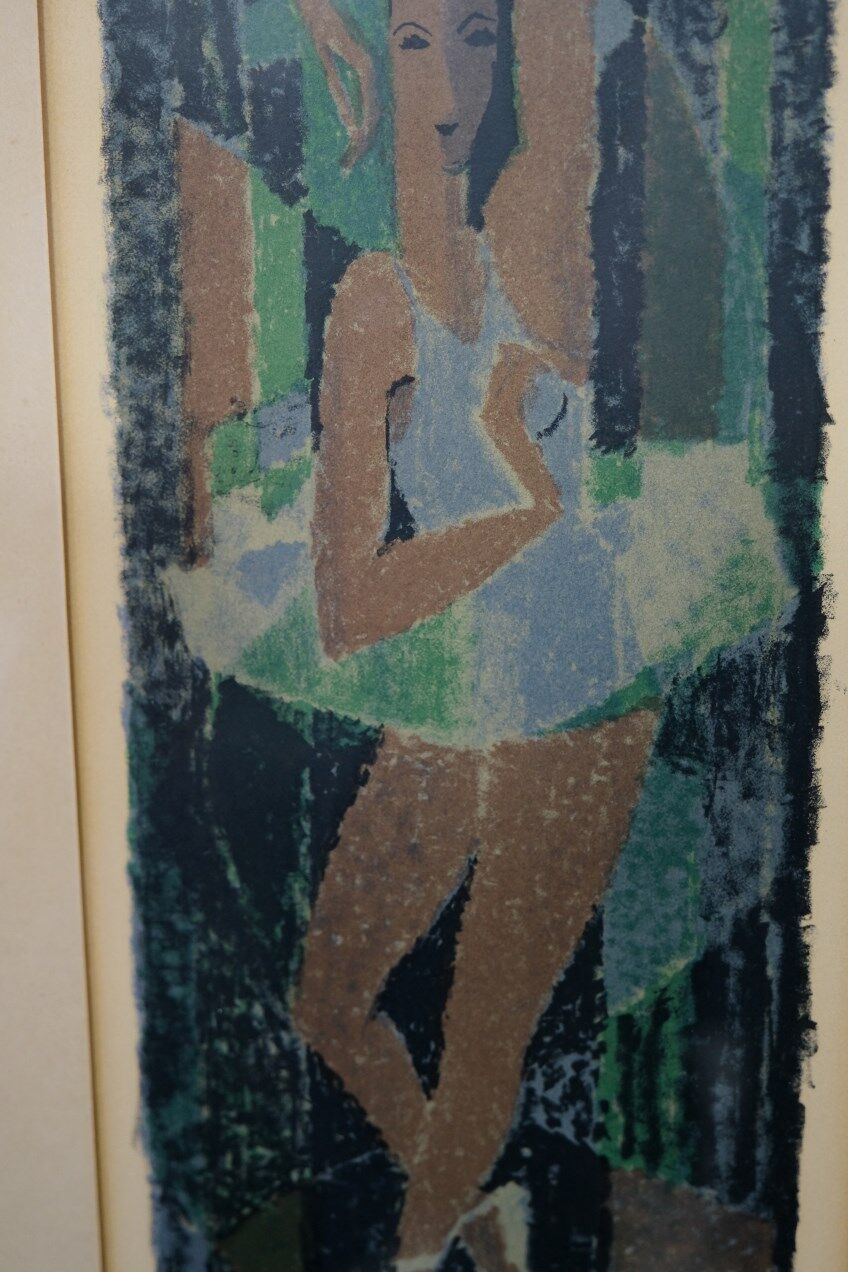 Fabian Lundqvist  (1913-1989), Swedish modern lithograph, 1958,  Framed