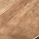 Renovated round extendable dining table with a central wooden leg, 113-203cm.