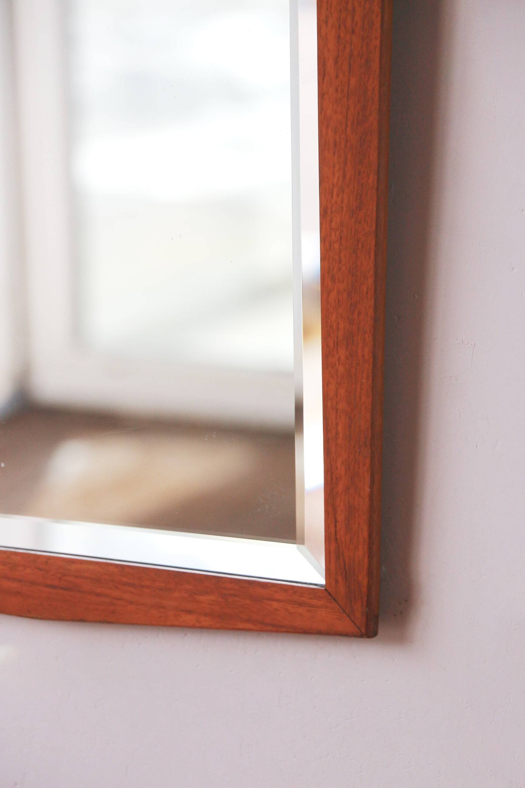 Miroir Rectangulaire Teck - Scandinave 14.09.23.07