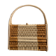 Rattan handbag and scoubidou's threads, 1950