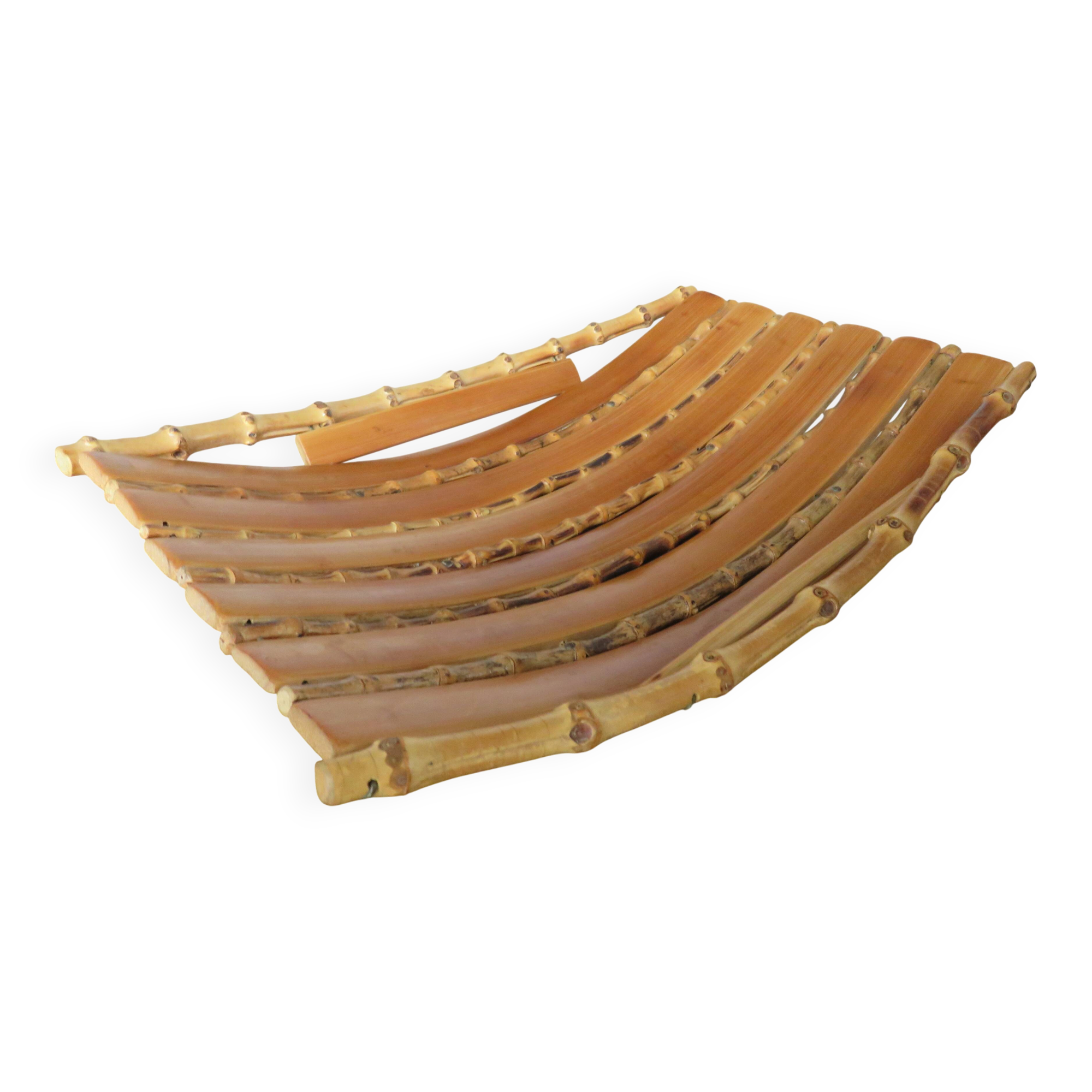 Bowl, bamboo basket from the 60s 70s.