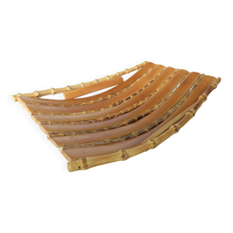 Bowl, bamboo basket from the 60s 70s.
