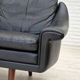 1960s, Danish design by Aage Christensen, 3-seater sofa, leather.