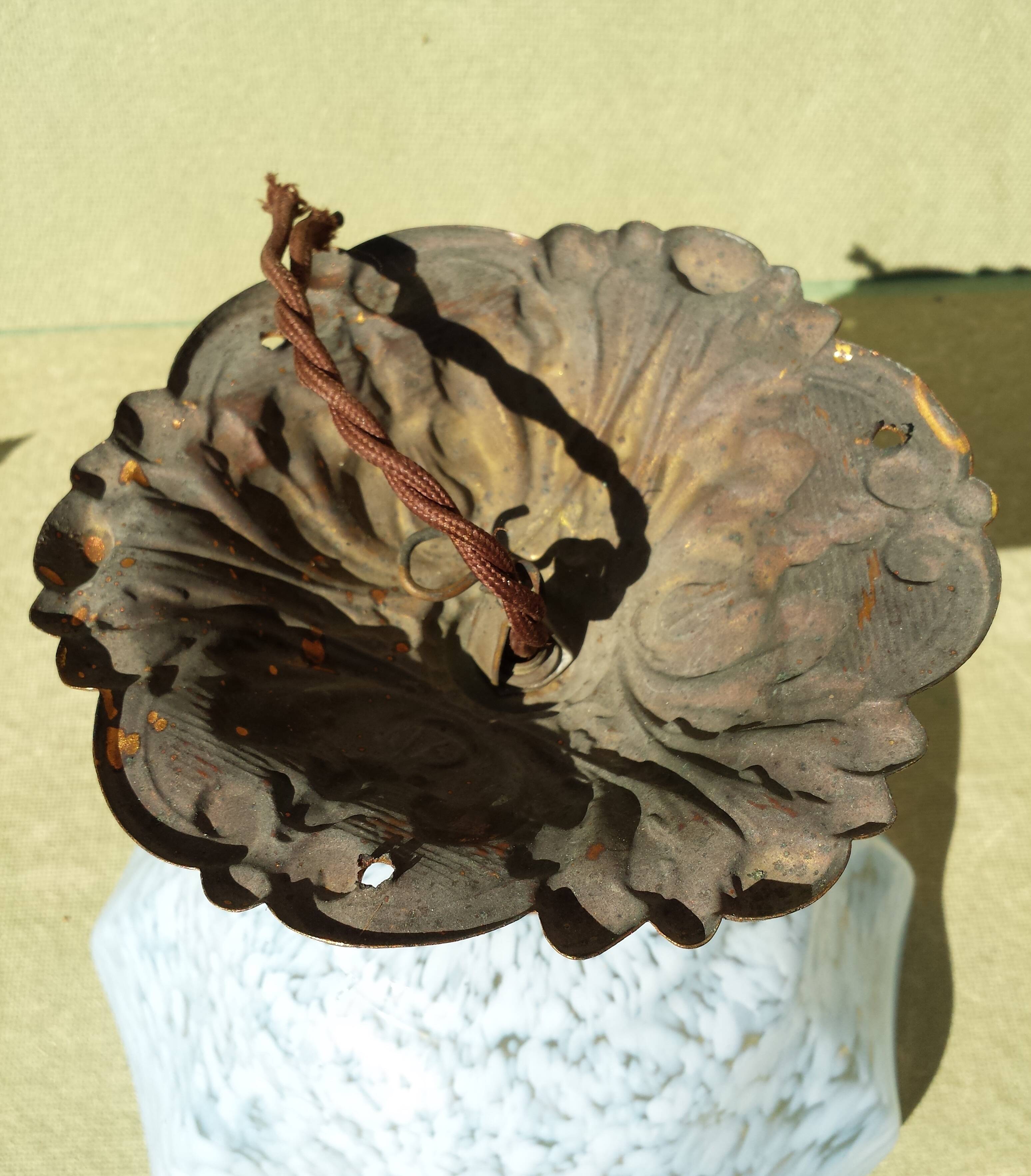 Antique Lamp Light Fixture Ceiling Light Clichy Glass